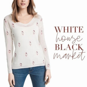 WHBM lightweight Embellished Pullover Sweater size XS